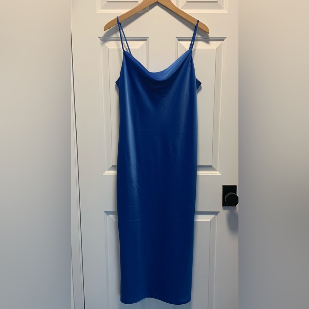Banana Republic Blue Midi Dress - Picture 2 of 8